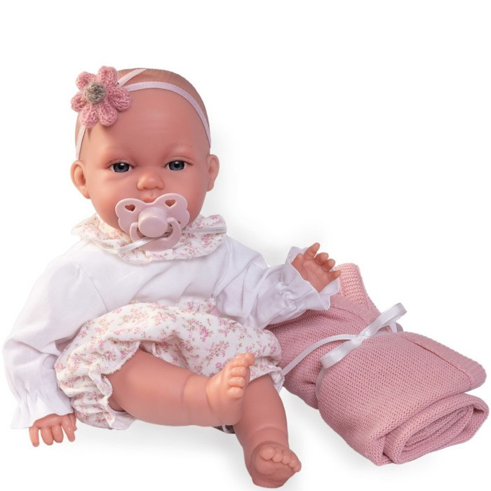 Antonio Juan 70358 TONETA - realistická panenka miminko se speciální pohybovou funkcí a měkkým látkovým tělem - 34 cm