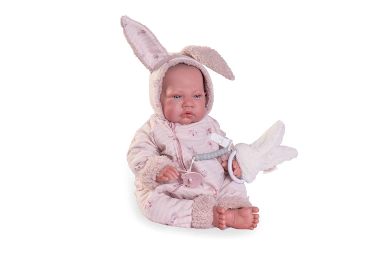 Antonio Juan 80110 SWEET REBORN NACIDA - realistická panenka miminko s měkkým látkovým tělem - 40 cm