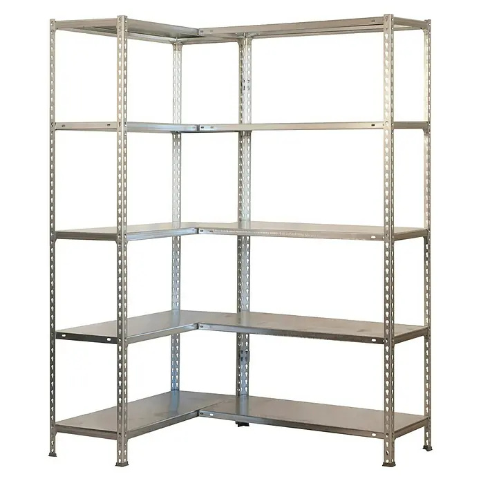 Simonrack Rohový regál Simon Rack / 180 x 90 x 30 cm / stříbrná Varianta: ivi1