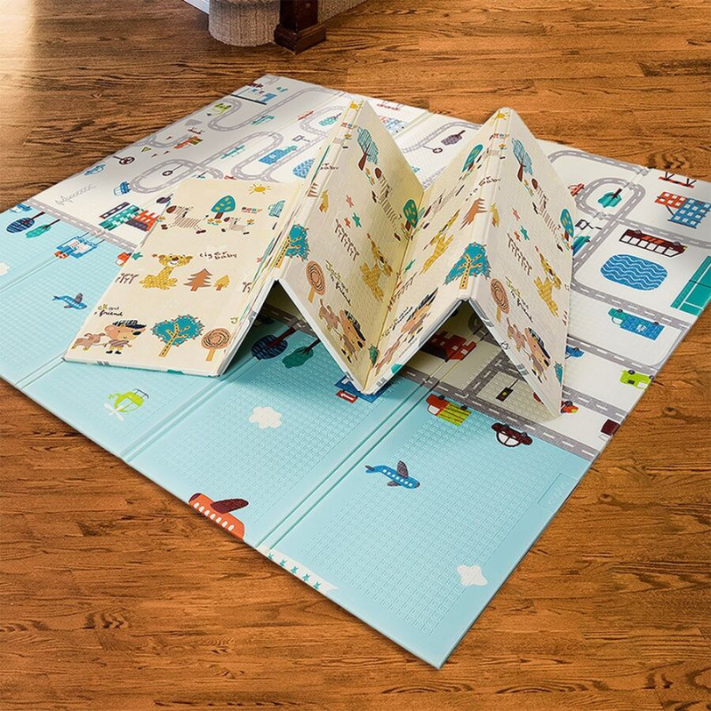 Asalvo Hrací podložka PLAY MAT XL 120*180cm CITY-FOREST