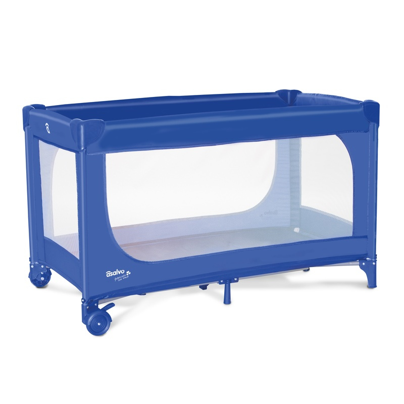 Asalvo BETSI Cestovní postýlka s unikátním systémem skládání ULTRA-FAST, modrá