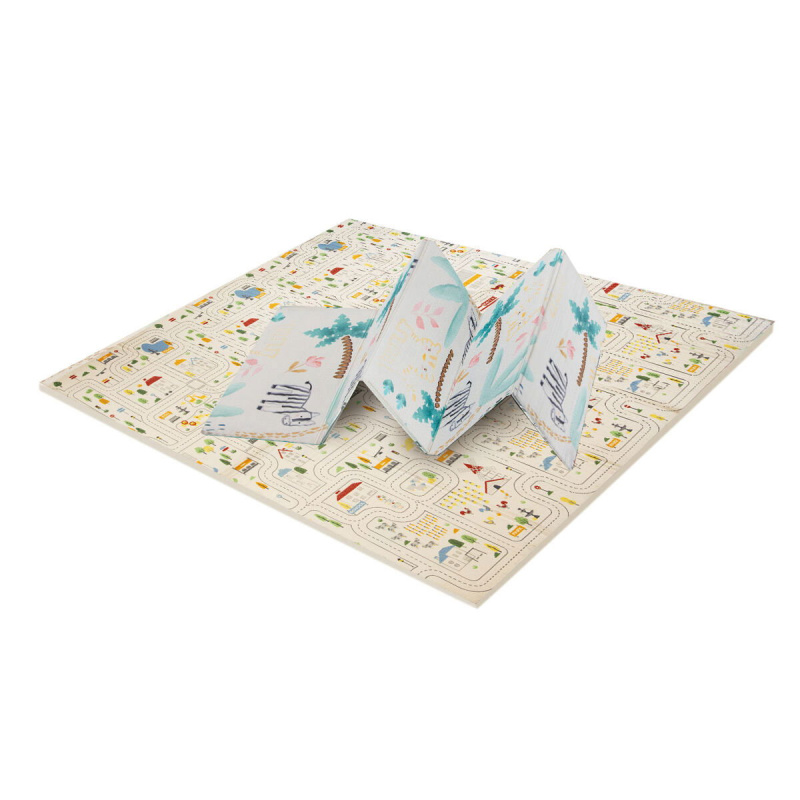 Asalvo Hrací podložka PLAY MAT XXL 200*180cm Animals-city