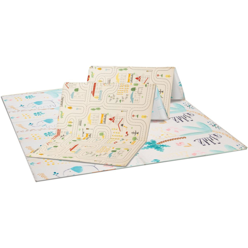 Asalvo Hrací podložka PLAY MAT XL 120*180cm Animals-city