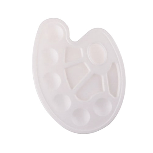 Paleta plastová 17x23cm oválná bílá