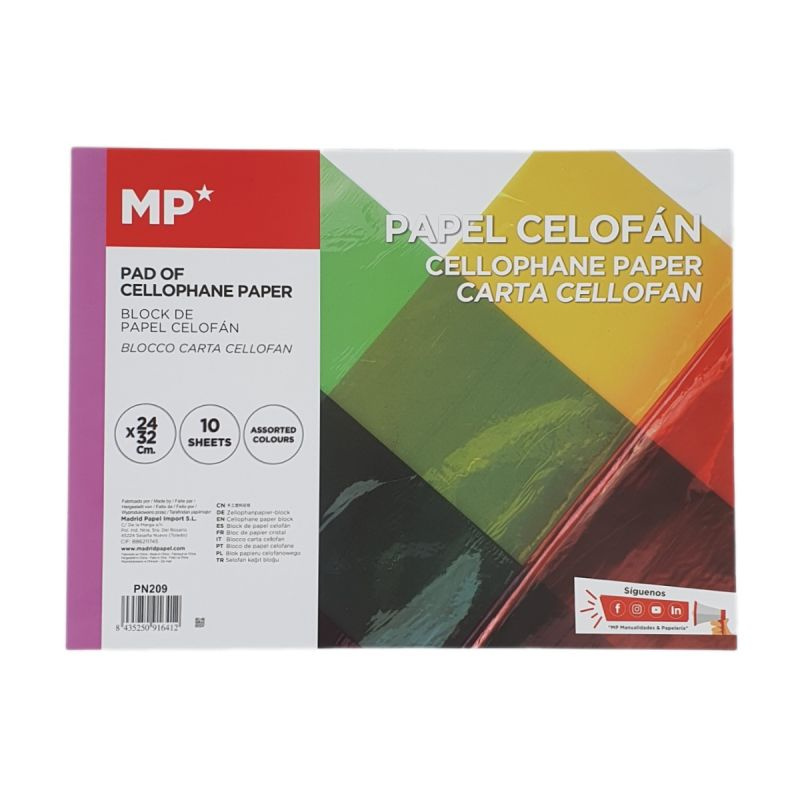 Celofánová fólie sada 24x32cm (10ks) mix barev