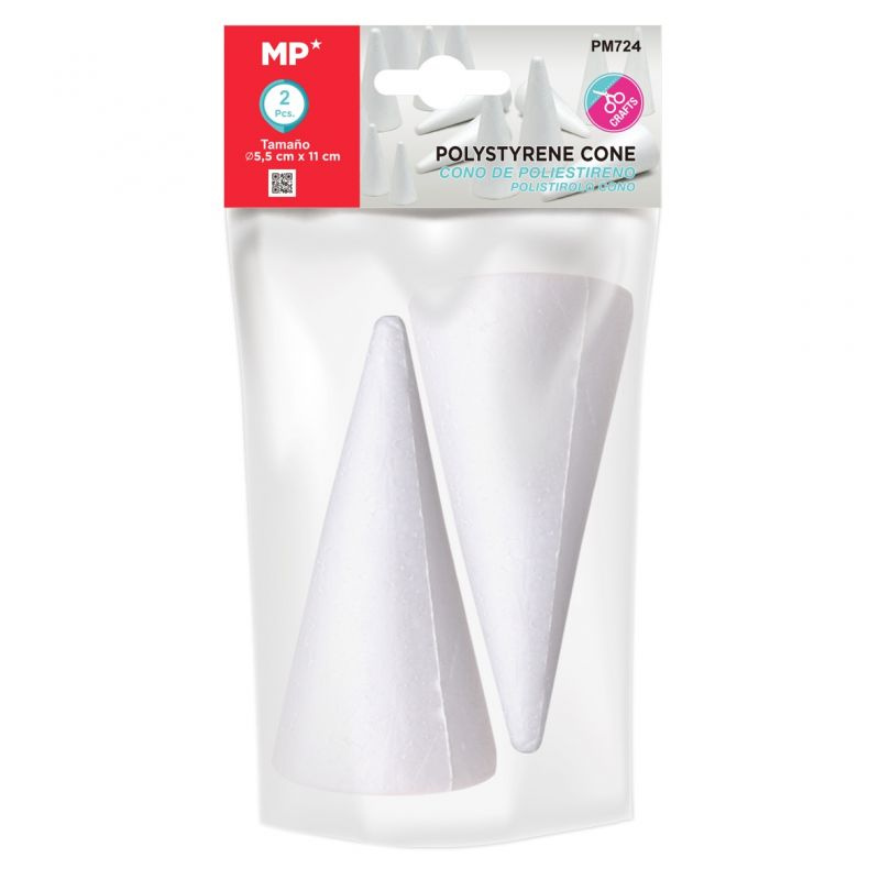 Polystyrenový kužel 11cm (2ks)