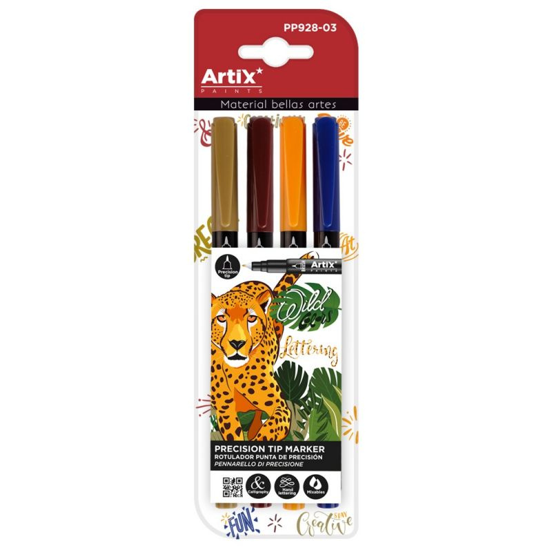 Artix lettering sada (4ks) přírodní mix