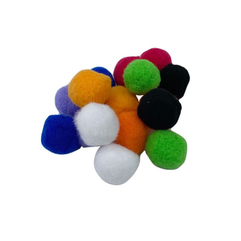 Bambulky 25mm (16ks) barevný mix