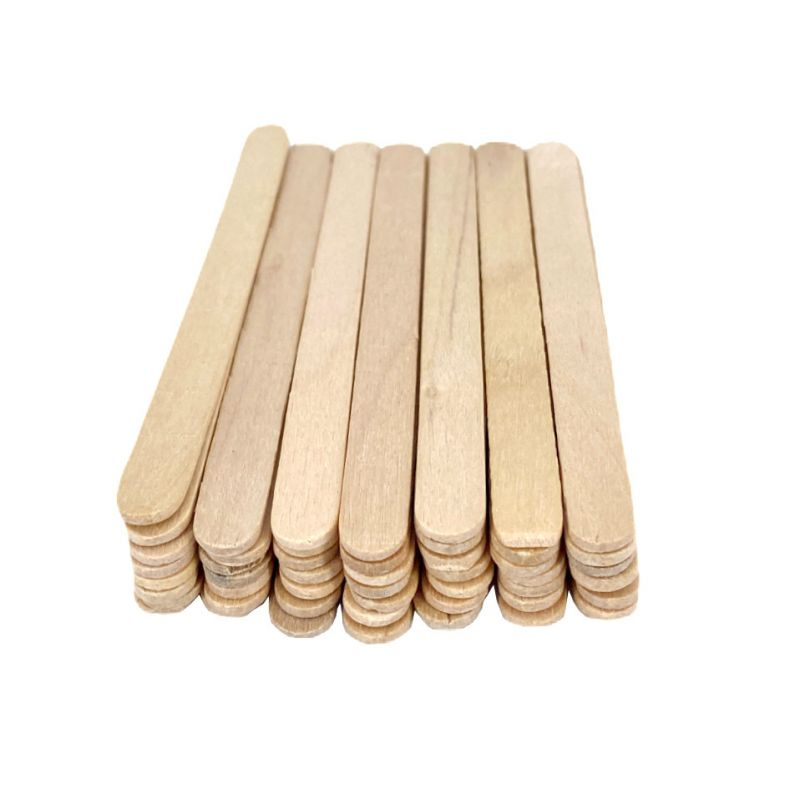 Špachtle dřevěné přírodní - dřívka 11x1cm (50ks)