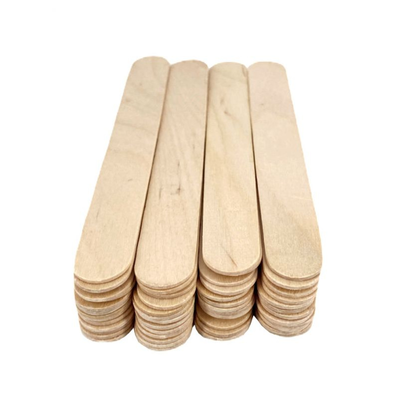 Špachtle dřevěné přírodní - dřívka 15x1,8cm (50ks)