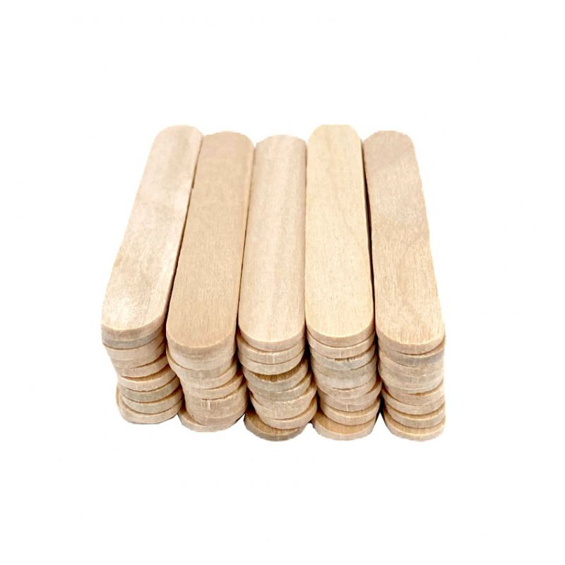 Špachtle dřevěné přírodní - dřívka 6,5x1cm (50ks)