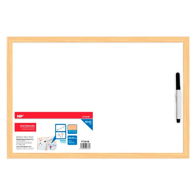 Popisovací tabule na fixy 60x40cm bílá