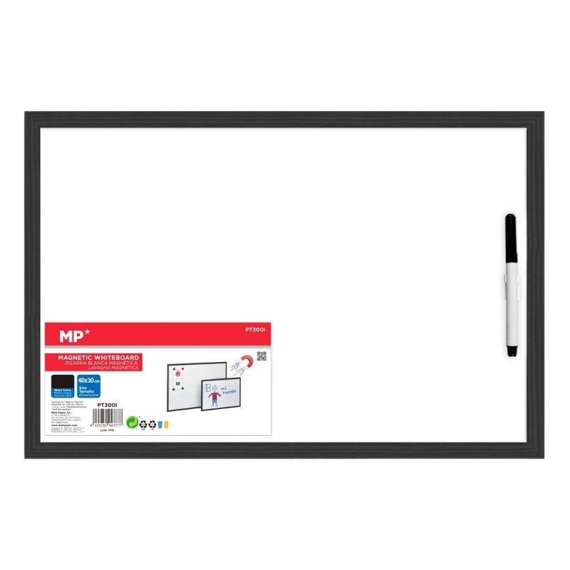 Popisovací magnetická tabule na fixy 40x30cm bílá