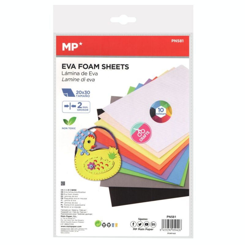 Sada pěnovky A4 (10ks) mix barev