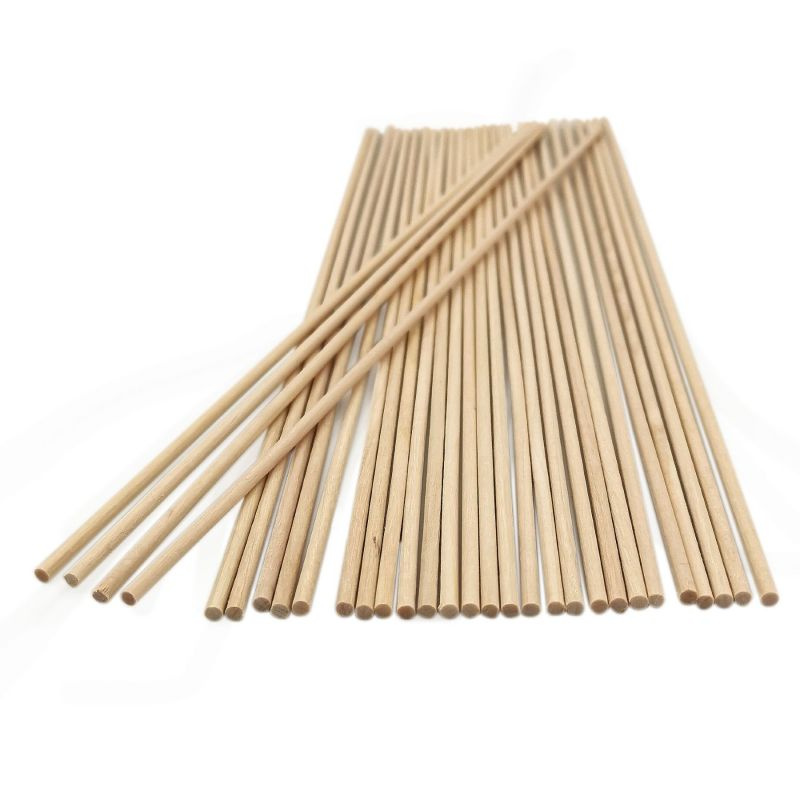 Tyčky dřevěné přírodní kulaté průměr 3mm (30ks)