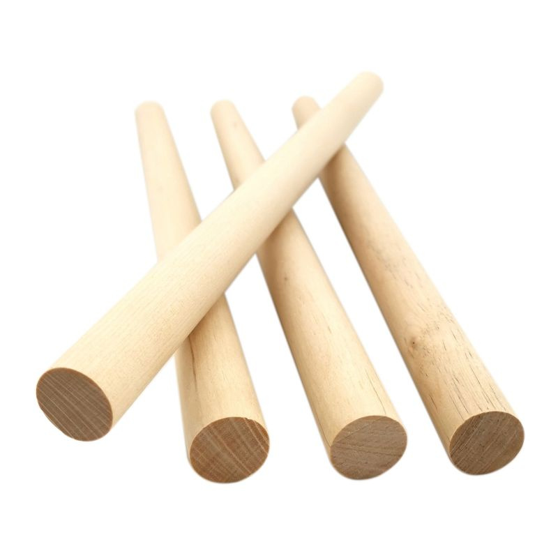 Tyčky dřevěné přírodní kulaté průměr 19mm (4ks)