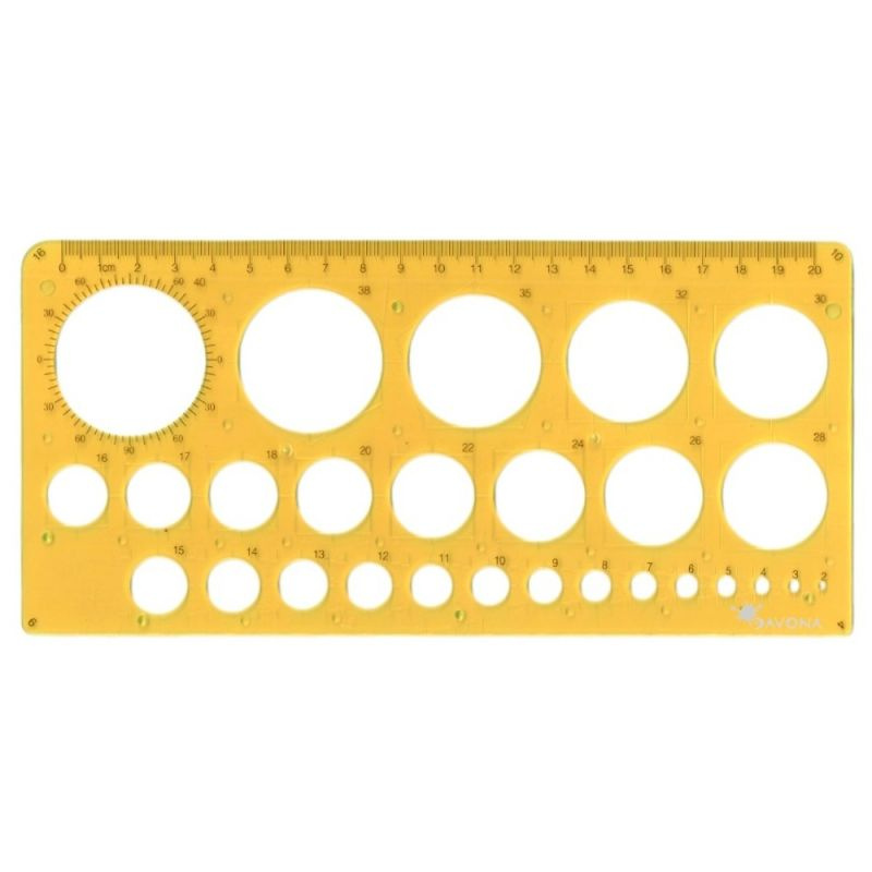 Šablona geometrické tvary - kruhy