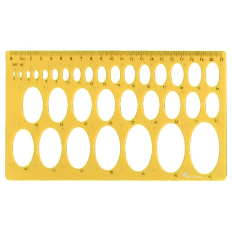 Šablona geometrické tvary - ovály