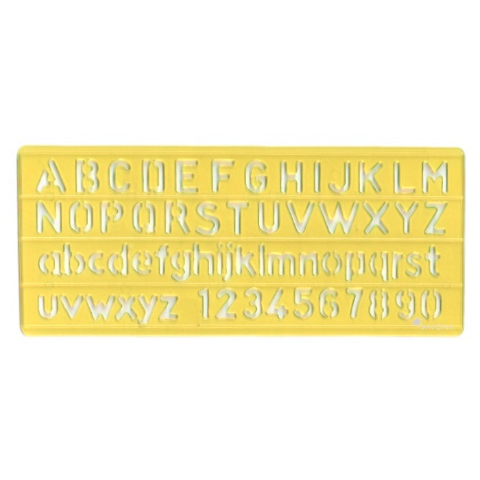 Šablona abeceda a čísla malá