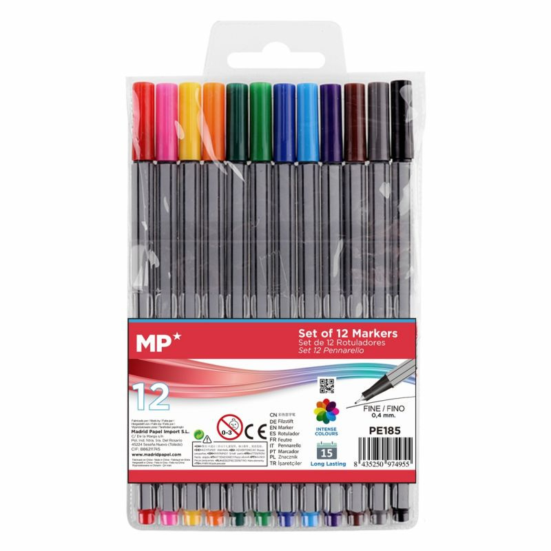 Fixy fine - sada základních barev (12ks)