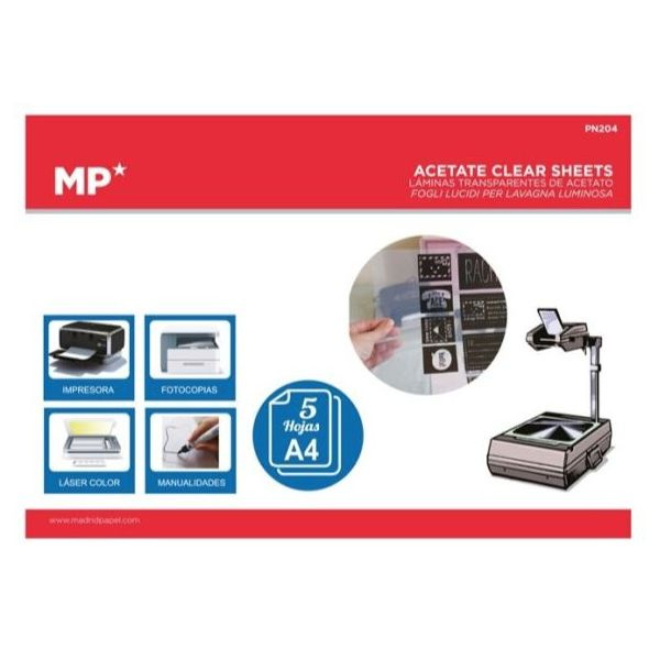 Acetátová fólie průhledná A4 (5ks)