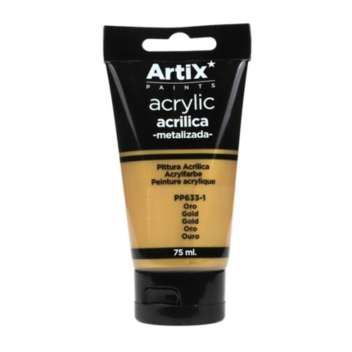Akrylová barva Artix Paints metalická zlatá 75ml