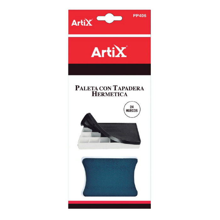 Paleta plastová 21,5x12cm na 24 barev vysoká