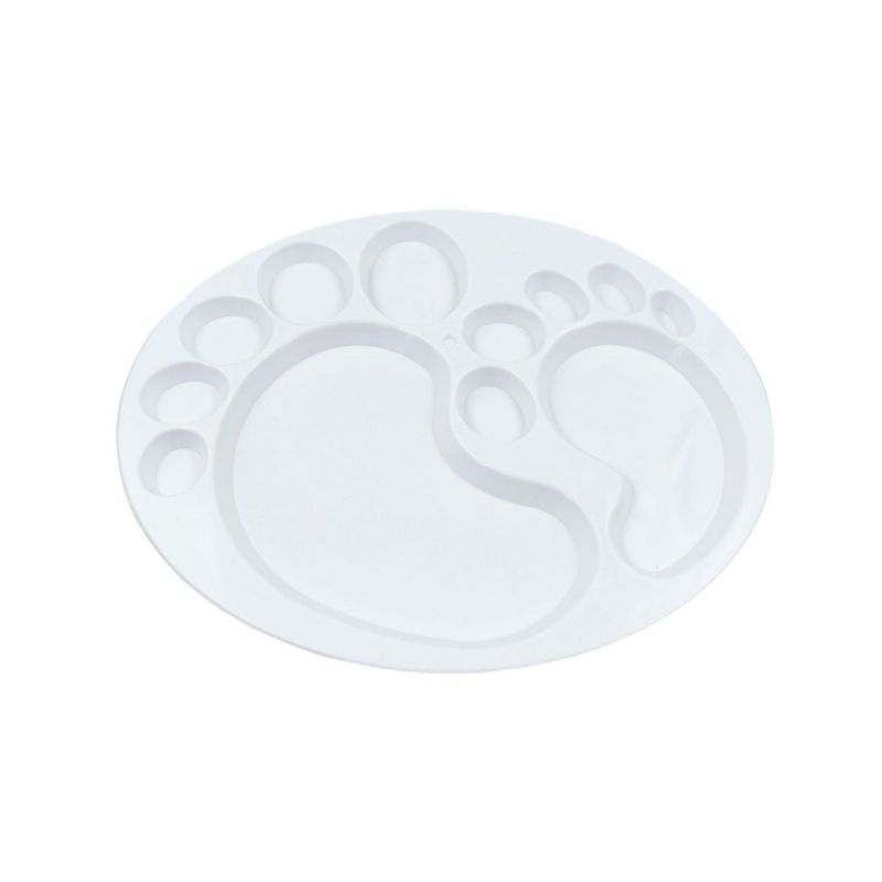 Paleta plastová 18x14,7cm oválná bílá