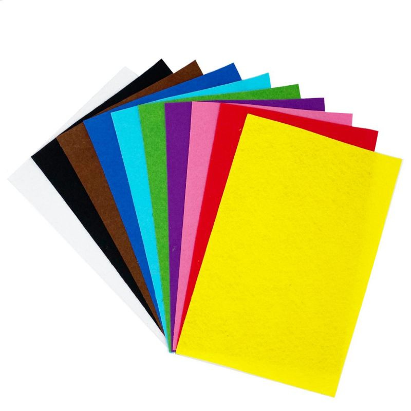 Filc 1mm 20x30cm (10ks) barevný mix