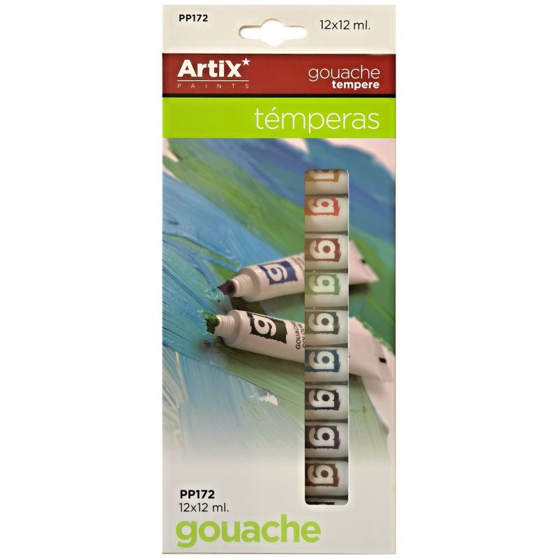 Temperové barvy Artix Paints sada (12x12ml)