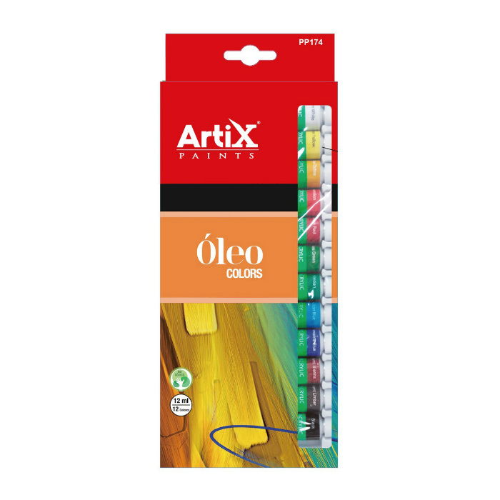 Olejové barvy Artix Paints sada (12x12ml)