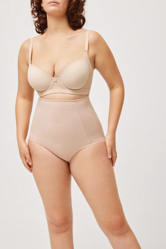 Dámské kalhotky HIGH WAIST SHAPING PANTY 19614 negro L