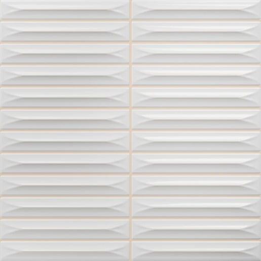 Obklad Vilar Albaro Arrow white 20x20 cm reliéfní ARROW151WH