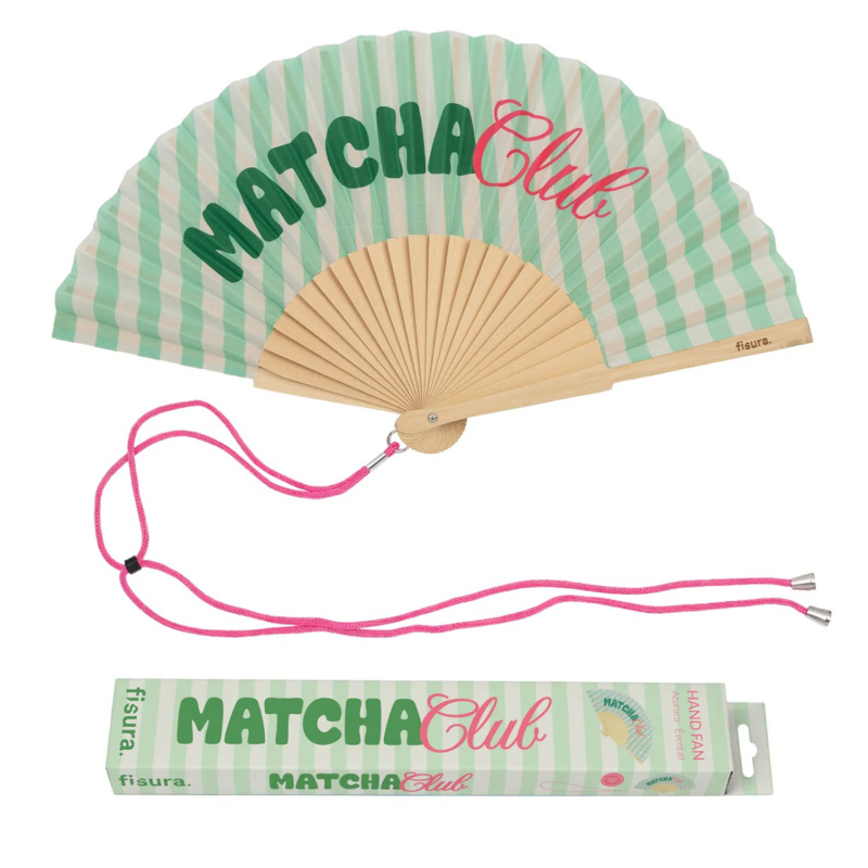 Pruhovaný vějíř - Matcha Club Albi