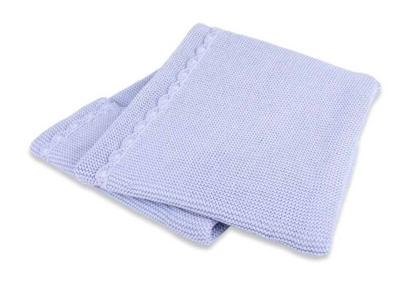 Interbaby Deka přízová jemná 75x100cm, Modrá