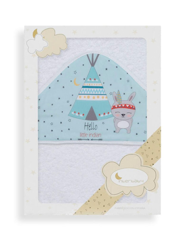 Interbaby OSUŠKA froté 100x100 TEEPEE bílo-zelená