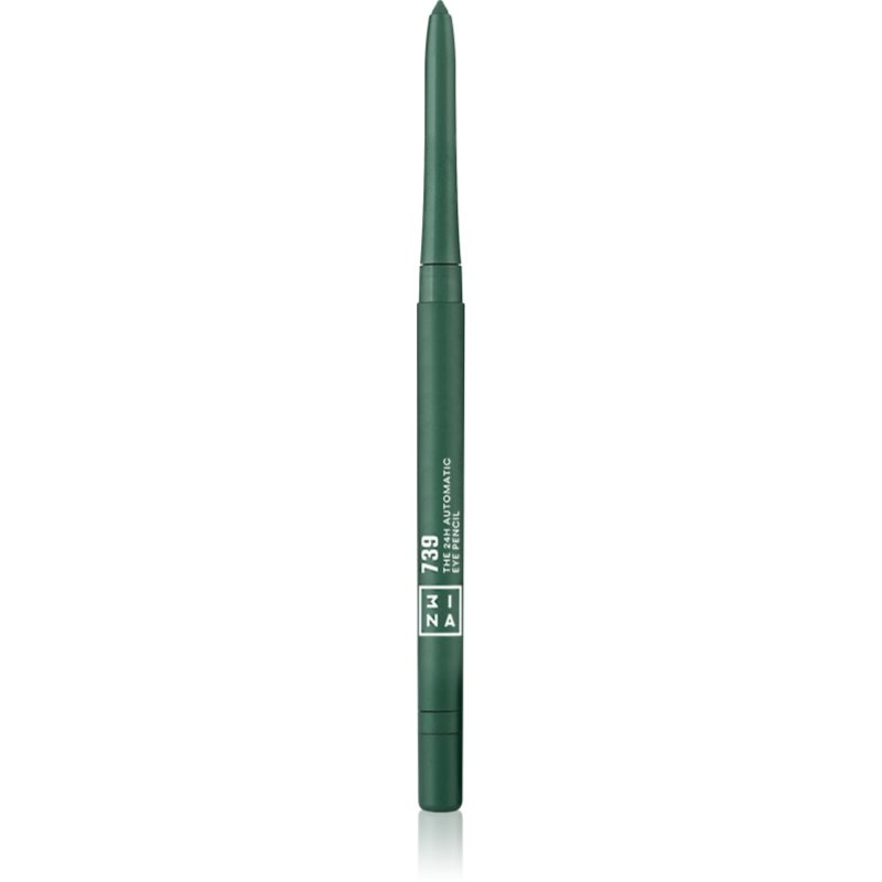 3INA The 24H Automatic Eye Pencil dlouhotrvající tužka na oči odstín 739 - Green 0.28 g