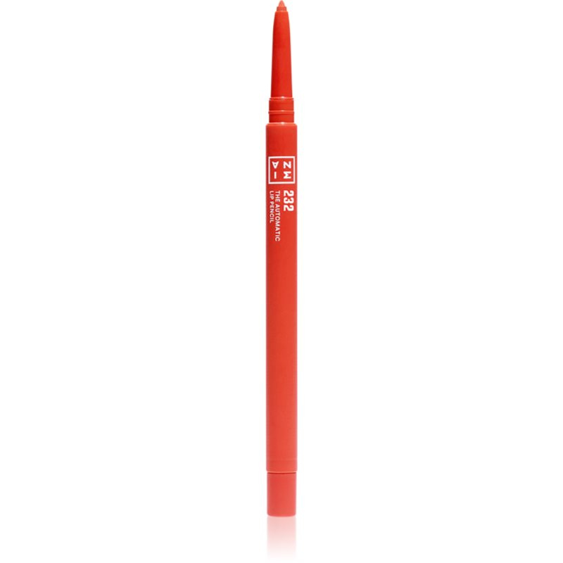 3INA The Automatic Lip Pencil konturovací tužka na rty odstín 232 Hot coral 0.35 g