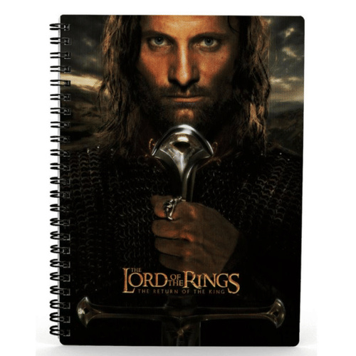 Zápisník Pán prstenů - Aragorn 3D