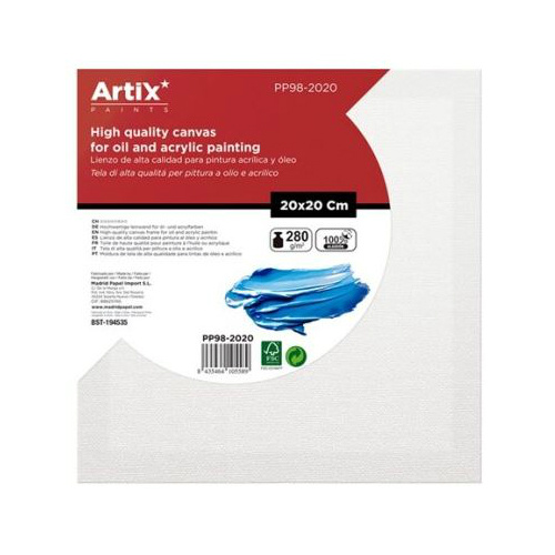 Malířské plátno 20×20cm 280g/m2