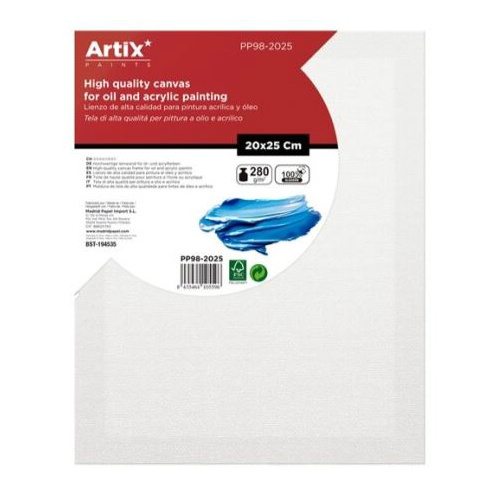 Malířské plátno 20×25cm 280g/m2
