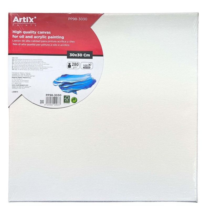Malířské plátno 30×30cm 280g/m2
