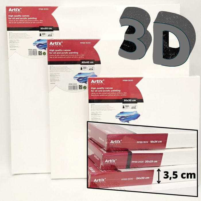 3D Malířské plátno 50×50cm 380g/m2
