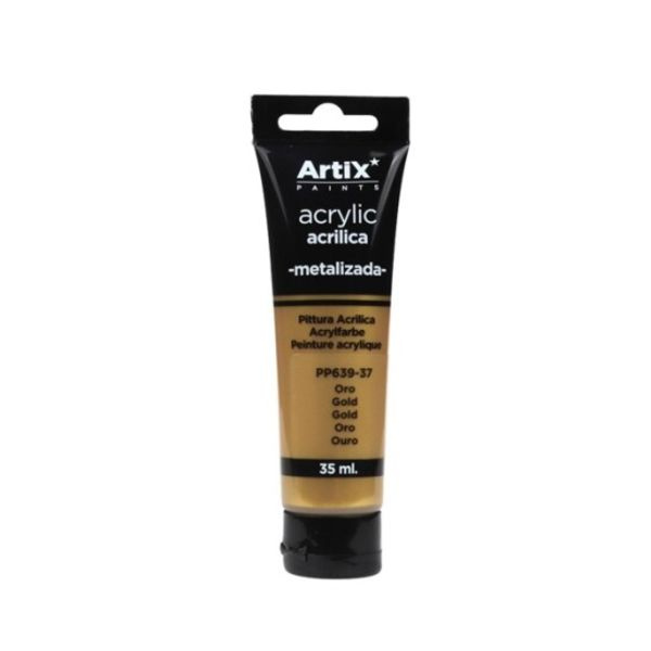 Akrylová barva Artix Paints metalická zlatá 35ml