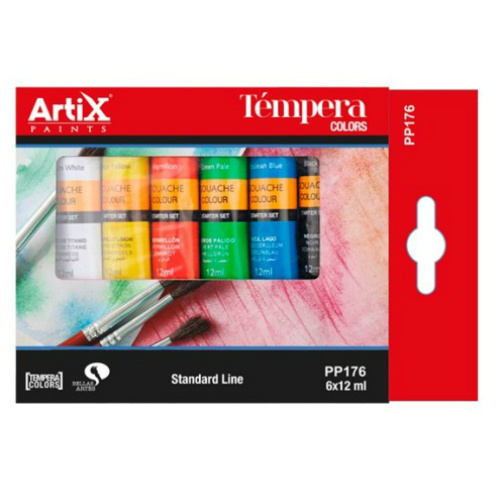 Temperové barvy Artix Paints sada (6x12ml)