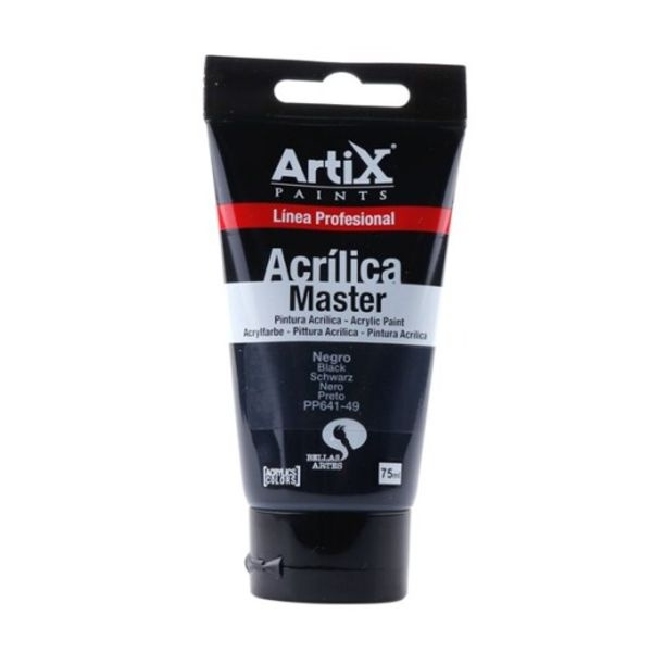 Akrylová barva Artix Paints Master černá 75ml
