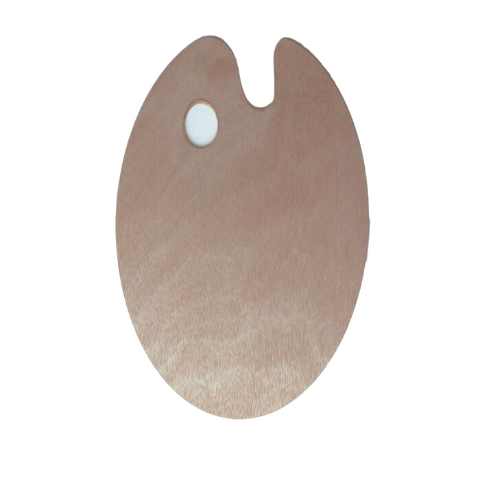 Paleta dřevěná ovál - 20 x 30 cm