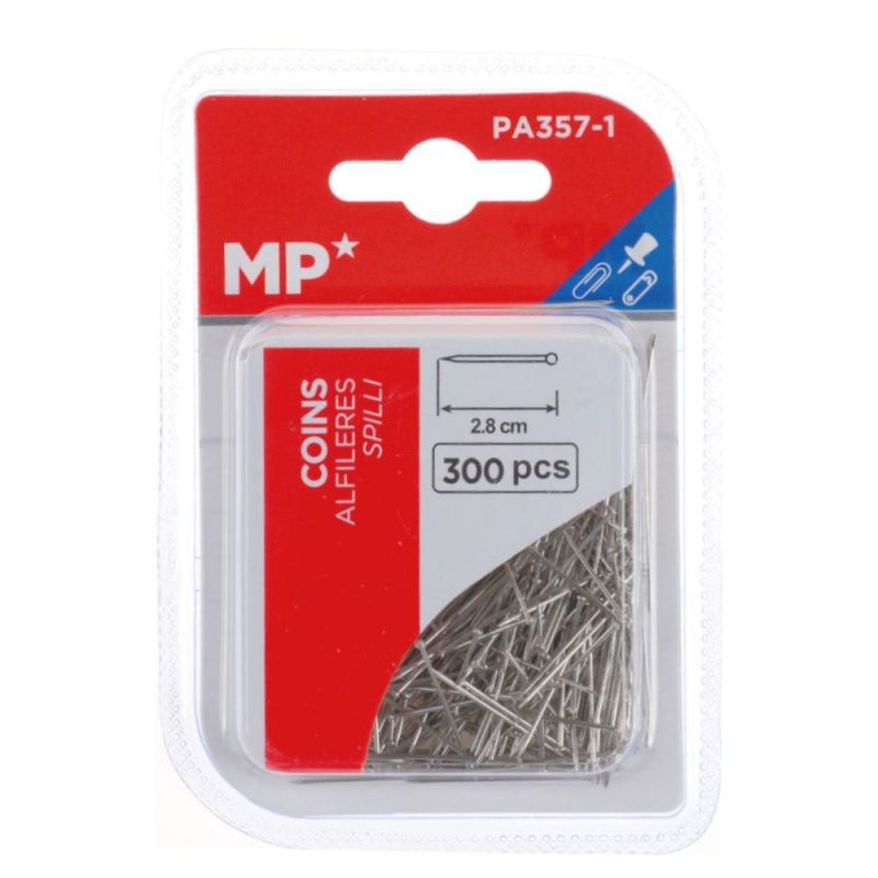 Špendlíky kovové 28mm (300ks)