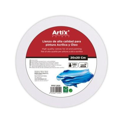 Malířské plátno kulaté &#8960;20cm 380g/m2
