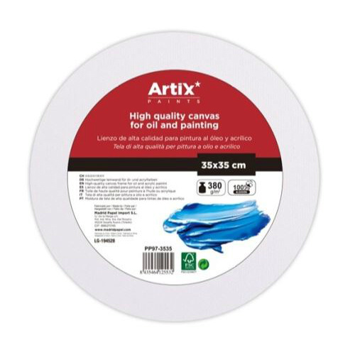 Malířské plátno kulaté &#8960;35cm 380g/m2
